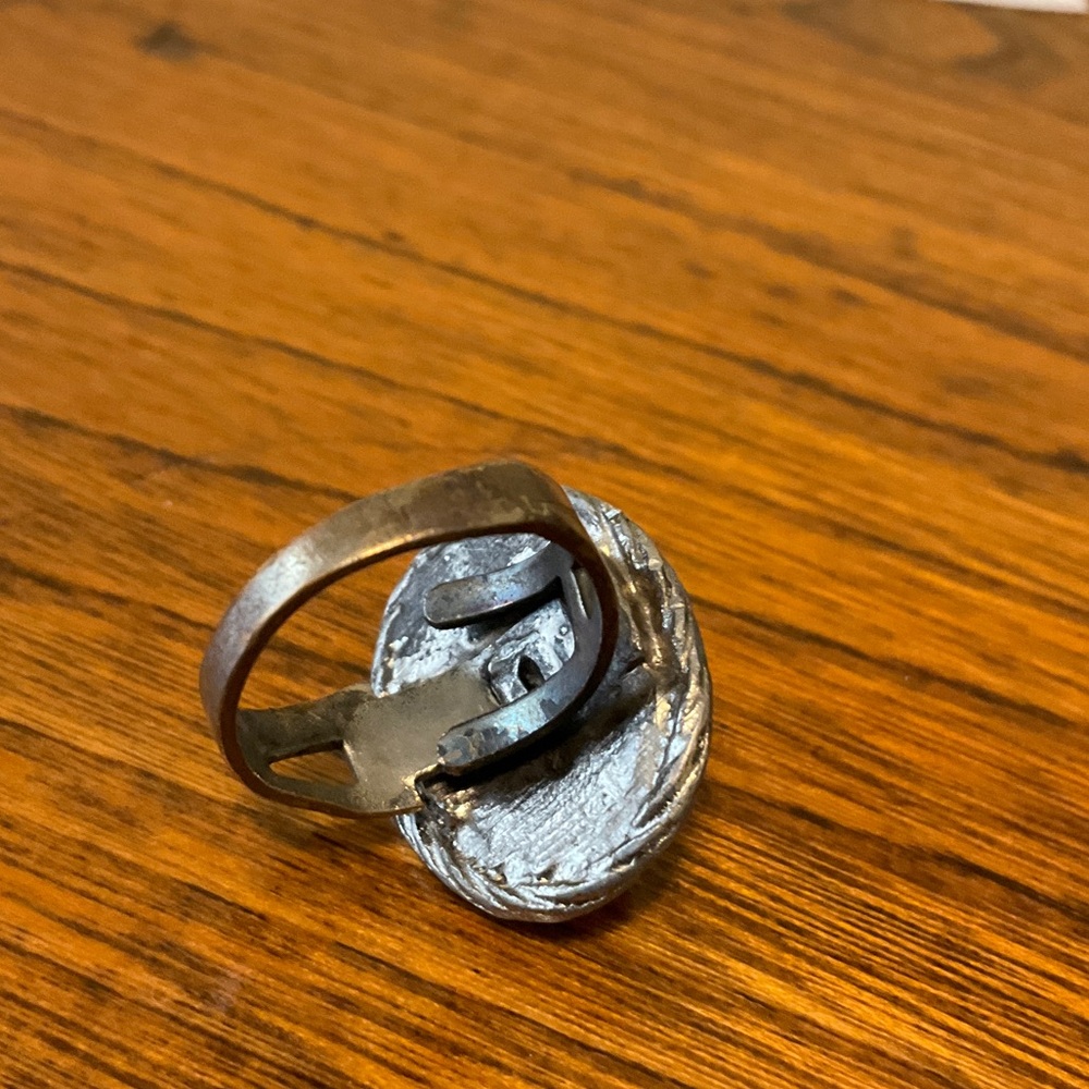 Turquoise Silver Ring - Picture 5 of 6